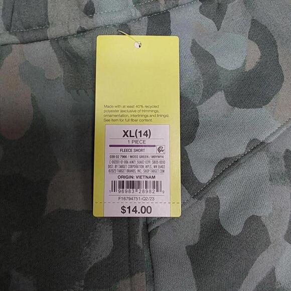 Girls' Fleece Shorts | All in Motion | X Large (14) - Picture 9 of 10